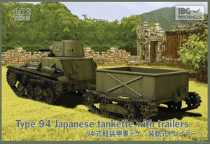 IBG MODELS (1/72) TYPE 94 Japanese Tankette with trailers