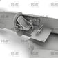 Detalle de los interiores de la maqueta del avión alemán Hs 123 A-1 en escala 1:32 de ICM referencia 32015