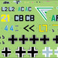 Calcas de la maqueta del avión alemán Hs 123 A-1 en escala 1:32 de ICM referencia 32015