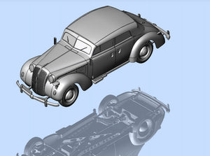 ICM (1/35) Admiral Cabriolet with Figures  WWII German Staff Car