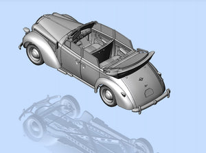 ICM (1/35) Admiral Cabriolet with Figures  WWII German Staff Car