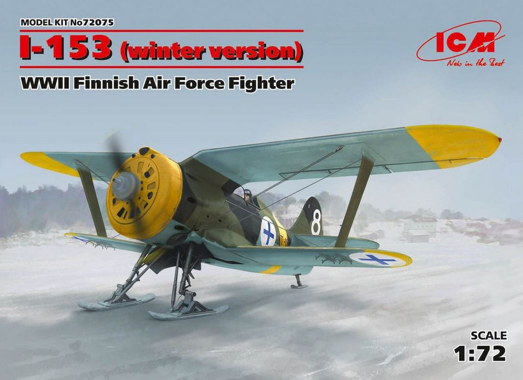 ICM (1/72) I-153 (winter version) WWII Finnish Air Force Fighter