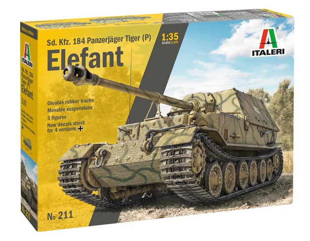 ITALERI (1/35) Elefant Sd. Kfz.184 Panzerjager Tiger (P)