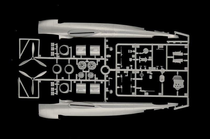 Piezas 1 de la maqueta del bombardero alemán Dornier Do 217 K1/K2 en escala 1:72 de Italeri referencia 1488