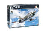 Portada de la caja de la maqueta del caza italiano Fiat G.91 R en escala 1:48 de Italeri referencia 2645