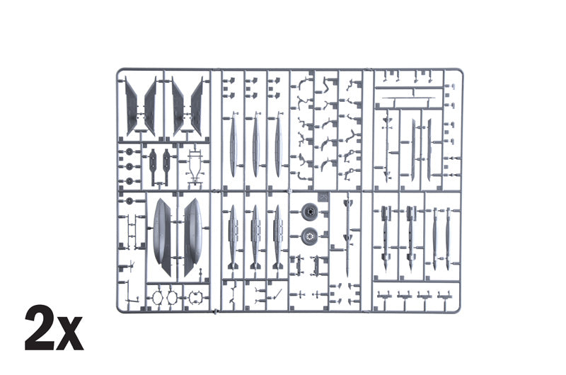 Piezas 5 de la maqueta del caza F-35A en escala 1:48 de Italeri referencia 2836