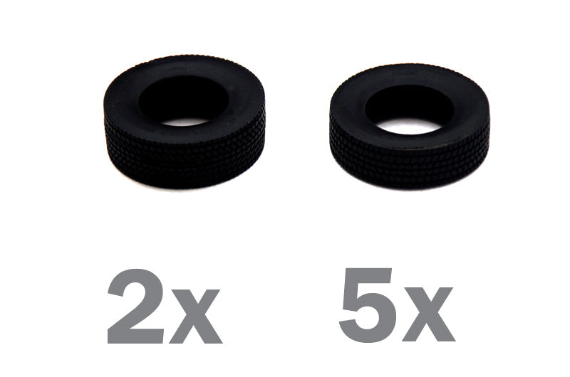 Ruedas de la maqueta del camión Volvo FH16 en escala 1:24 de Italeri referencia 3970