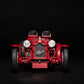 Foto frontal de la maqueta del Alfa Romeo 8C 2300 Roadster en escala 1:12 de Italeri referencia 4708