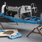 Foto detalle del bastidor de la maqueta del Bugatti Type 35B de Fórmula 1 de 1928 en escala 1:12 de Italeri referencia 4716