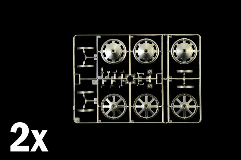 Grapa 4 de la maqueta del Bugatti Type 35B de Fórmula 1 de 1928 en escala 1:12 de Italeri referencia 4716