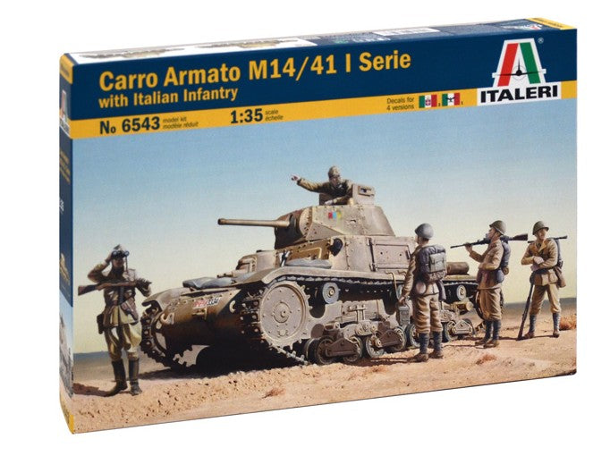 ITALERI (1/35) Carro Armato M14/41 I Serie with Italian Infantry