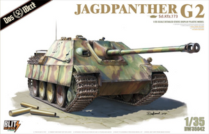 Portada de la maqueta del cazacarros alemán Jagdpanther G2 en escala 1:35 del fabricante Das Werk 35042