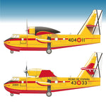 Juego de calcas para hidroavión español Canadair C-215 en escala 1:72 de Series Españolas referencia 1772