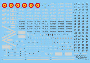 Insignias de los Harrier Españoles de 9ª Escuadrilla en escala 1:32 de Series Españolas con referencia 332