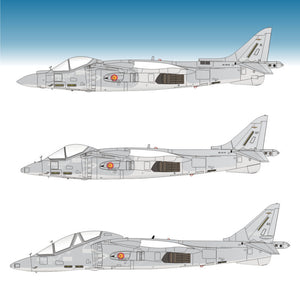 Decoraciones de la insignias de los Harrier Españoles de 9ª Escuadrilla en escala 1:48 de Series Españolas con referencia 348