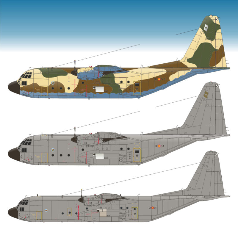 Instrucciones para las insignias de aviones Hércules del Ejército del Aire español de Series Españolas en escala 1:72