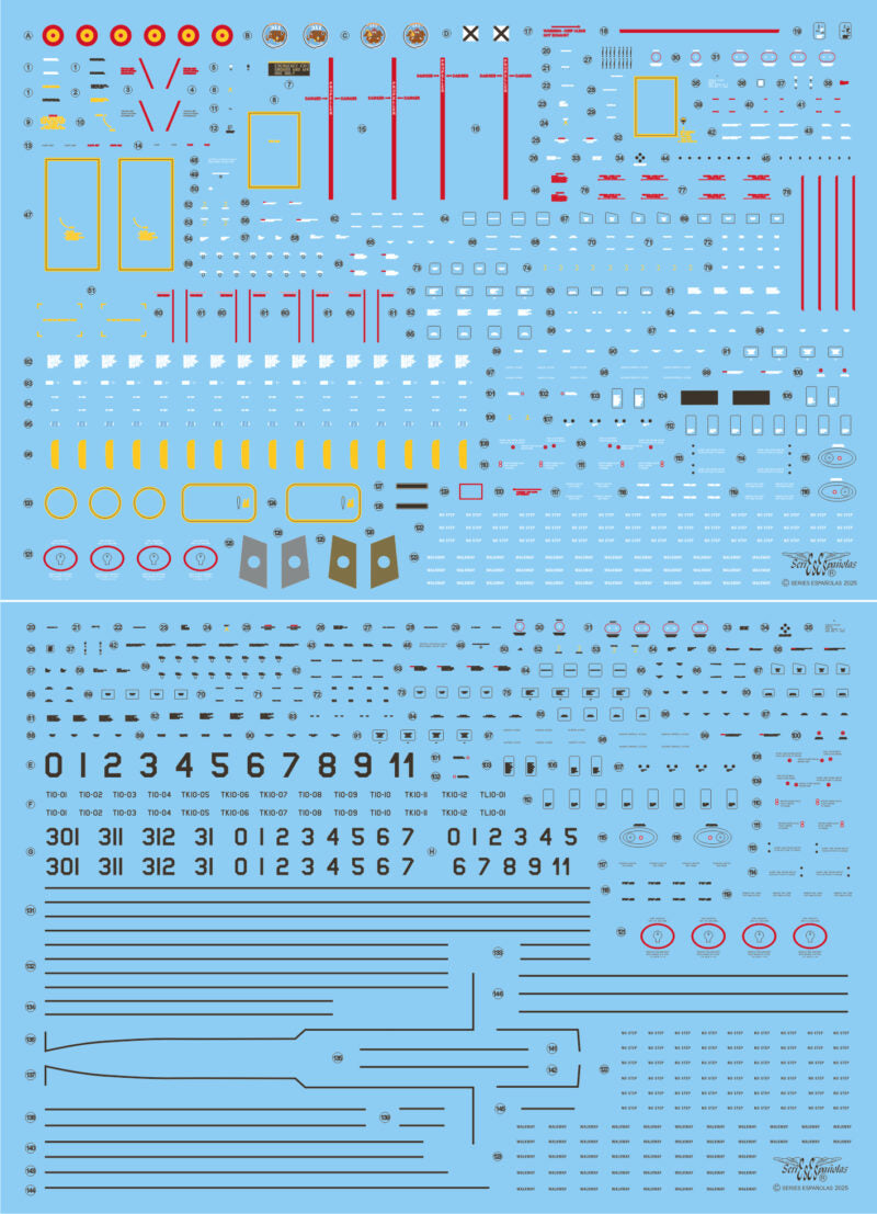 Insignias de aviones Hércules del Ejército del Aire español de Series Españolas en escala 1:72