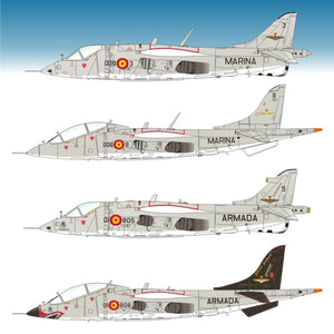 Decoraciones de la insignias del AV-8A Matador en La Armada Española en escala 1:48 de Series Españolas con referencia 148