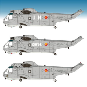 Imagen de insignias españolas para las maquetas del helicóptero SH-3D/H Sea King de la 5ª Escuadrilla de la Armada en escala 1:48 de Series Españolas con referencia SE3148