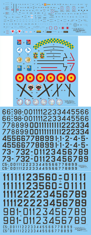 Calcas para F-86 F Sabre de los escuadrones españoles en escala 1:32 de Series Espñolas referecnia 632