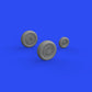 Set completo de ruedas en resina F-16 Tamiya 1:48 Eduard 648708
