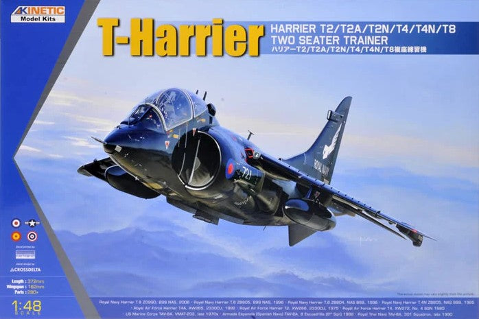 KINETIC (1/48) T-Harrier Harrier T2/T2A/T2N/T4/T4N/T8 Two Seater Trainer (calcas españolas)