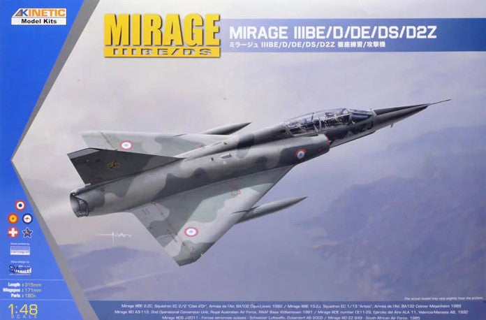 KINETIC (1/48) Mirage III BE/D/DE/DS/D2Z