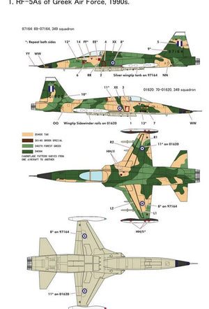 KINETIC (1/48) RF-5A Recce Freedom Fighter (con calcas españolas)