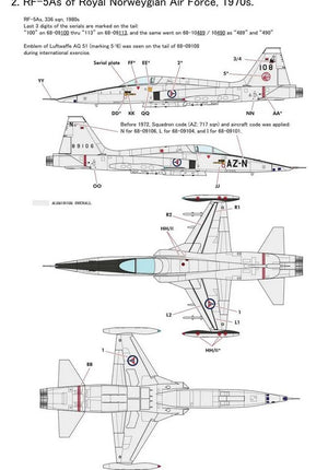KINETIC (1/48) RF-5A Recce Freedom Fighter (con decalcomanie spagnole)