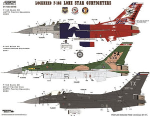 KINETIC (1/48) F-16C Texas ANG The Lone Star Gunfighters
