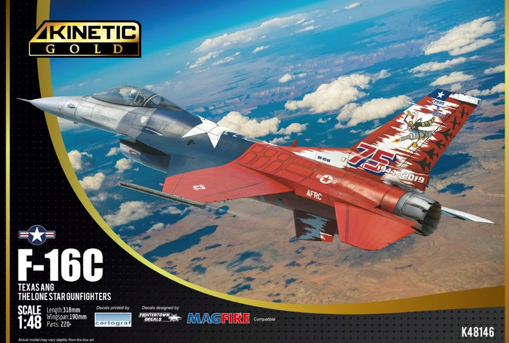 KINETIC (1/48) F-16C Texas ANG The Lone Star Gunfighters