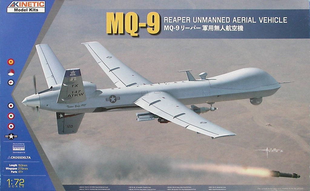 KINETIC (1/72) MQ-9 Reaper - Unmanned aerial vehicle (calcas españolas)