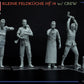 Vista frontal de las figuras de la cocina de campaña alemana Hf.14 con cocineros en escala 1:35 de Miniart referencia 53011