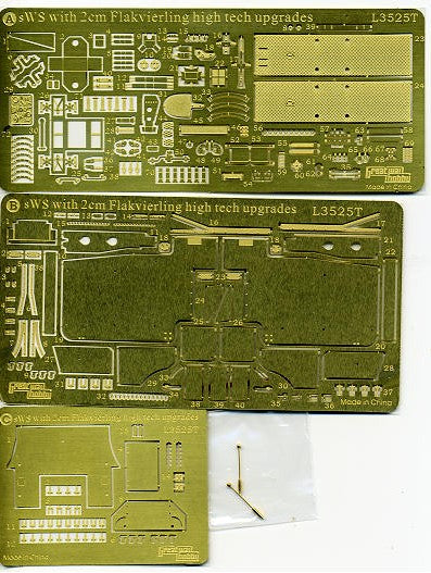 GREAT WALL HOBBY (1/35) Upgrade Set for WWII German sWS with 2cm Flakvierling