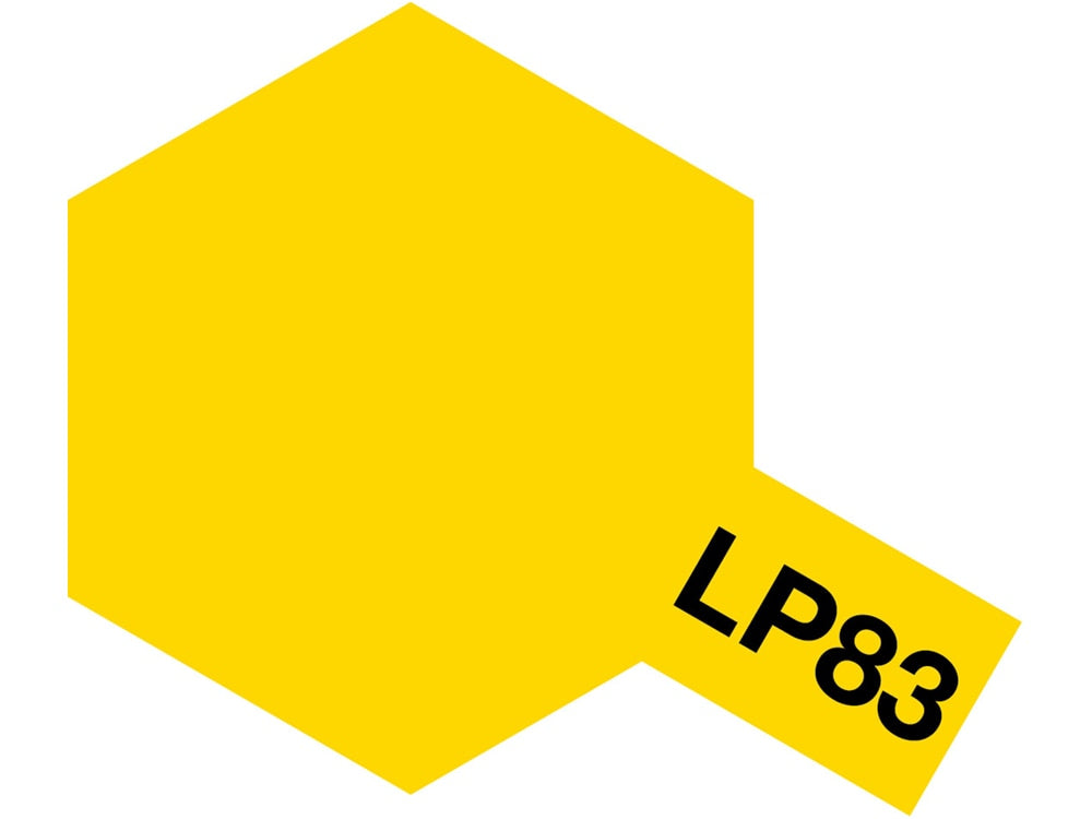 Bote de 10ml de pintura laca color amarillo mezclas de Tamiya referencia LP-83
