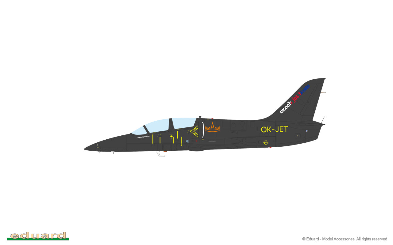 Esquema de pintura 6 de la maqueta del avión de entrenamiento checo L-39C Albatros en escala 1:72 de Eduard referencia 7044