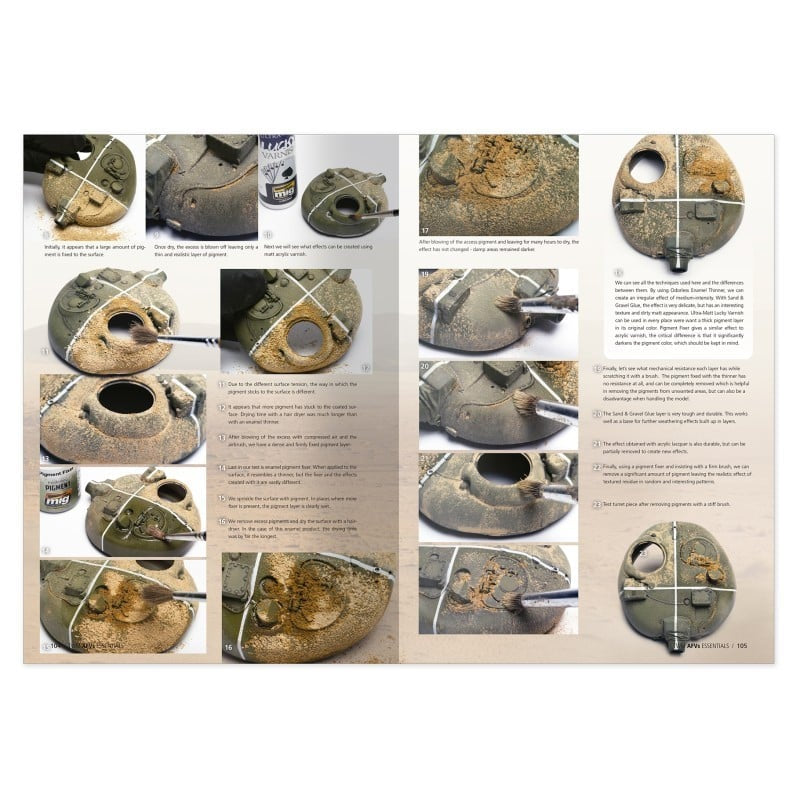 Página 10 del libro de los esenciales de la serie The Weathering Magazine de Ammo referencia 6329