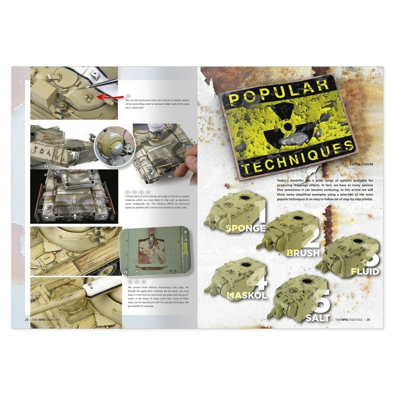 Página 4 del libro de los esenciales de la serie The Weathering Magazine de Ammo referencia 6329