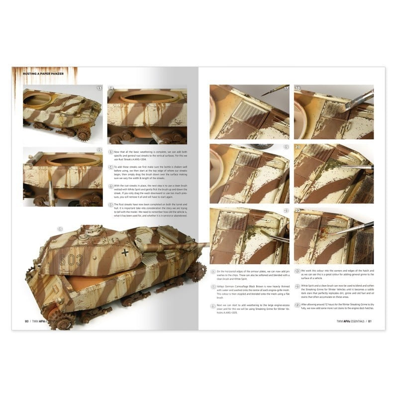 Página 8 del libro de los esenciales de la serie The Weathering Magazine de Ammo referencia 6329