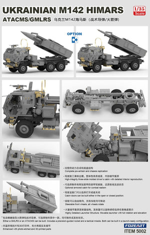 Montaje  de la maqueta del sistema lanzacohetes M142 HIMARS ATACMS en escala 1:35 de Foreart con referencia 5002