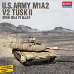 Portada de la caja de la maqueta del carro de combate M1A2 Tusk II Abrams en escala 1:35 de Academy referencia 13561