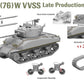 Extras de la maqueta del tanque Sherman M4A1 76(W) VVSS tardía en escala 1:35 de Takom referencia 2207