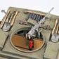 Tractor rapido norteamericano para transporte de piezas de AA de 90mm Hobby Boss 82407 en escala 1:35 Vista superior ametralladora