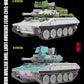 Detalle de las dos configuraciones posibles de la maqueta del carro norteamericano M551 Sheridan durante la Guerra de Vietnam en escala 1:35 del fabricante RFM y referencia 5142
