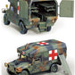 Fotos del interior y complementos de la maqueta del vehículo ambulancia M997 Humvee Maxi en escala 1:48 de Academy referencia 13243