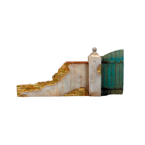 MACONE (1/35) Muro con puerta de madera
