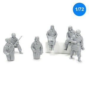 MACONE (1/72) Soviet crew & scout en uniforme de invierno