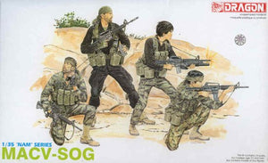 Figuras a escala 1:35 de soldados de las fuerzas especiales norteamericanas MACV-SOG en Vietnam referencia de DRAGON 3306