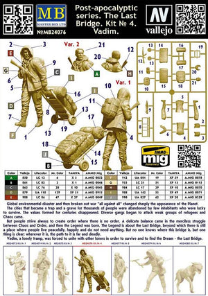 MASTER BOX (1/24) Pоst-apocalyptic series. The Last Bridge. Kit No 4. Vadim