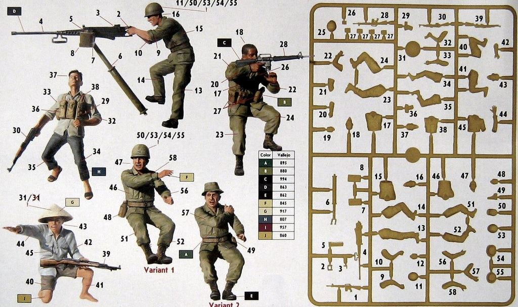 MASTER BOX (1/35) Charlie on the left!!! - Vietnam war kit series